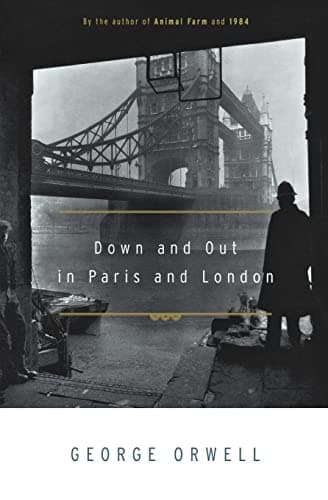 Book cover for Down and Out in Paris and London by George Orwell