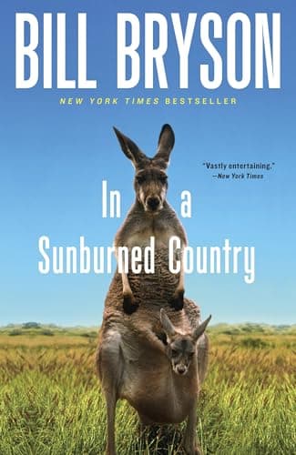 Book cover for In a Sunburned Country by Bill Bryson