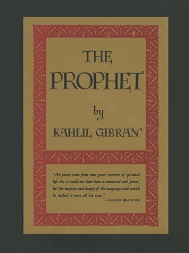Book cover for The Prophet by Kahlil Gibran