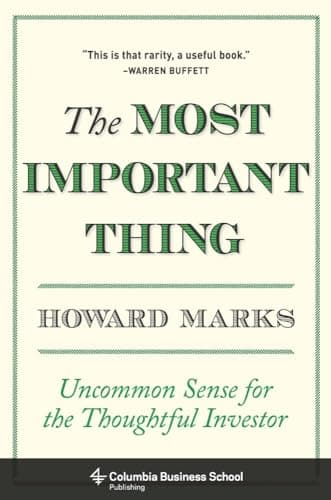 Book cover for The Most Important Thing by Howard Marks