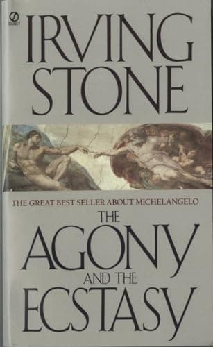Book cover for The Agony and the Ecstasy by Irving Stone