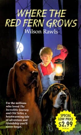 Book cover for Where the Red Fern Grows by Wilson Rawls