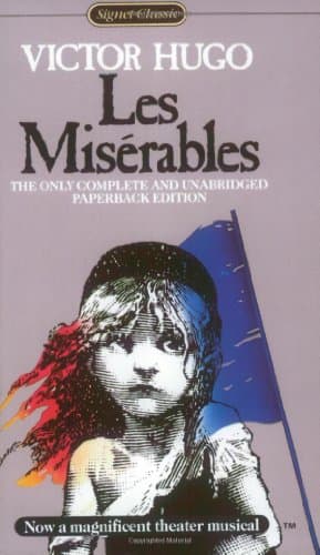 Book cover for Les Misérables by Victor Hugo
