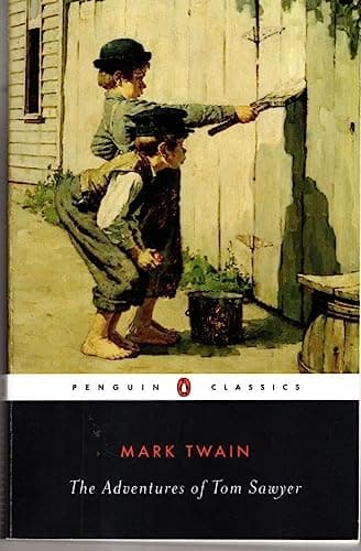 Book cover for The Adventures of Tom Sawyer by Mark Twain